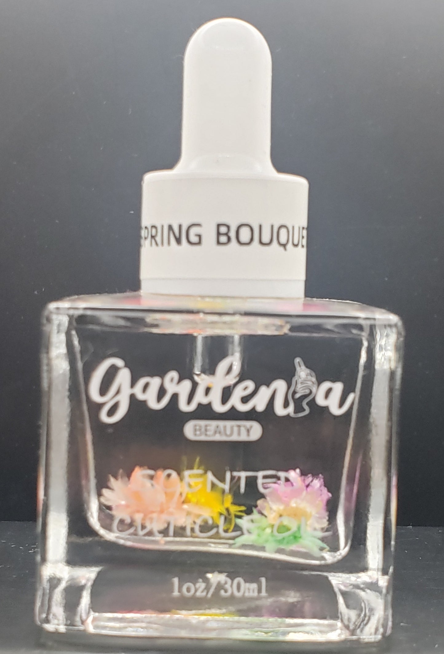 GARDENIA SCENTED CUTICLE OIL 1.OZ SPRING BOUQUET WITH DROPPER