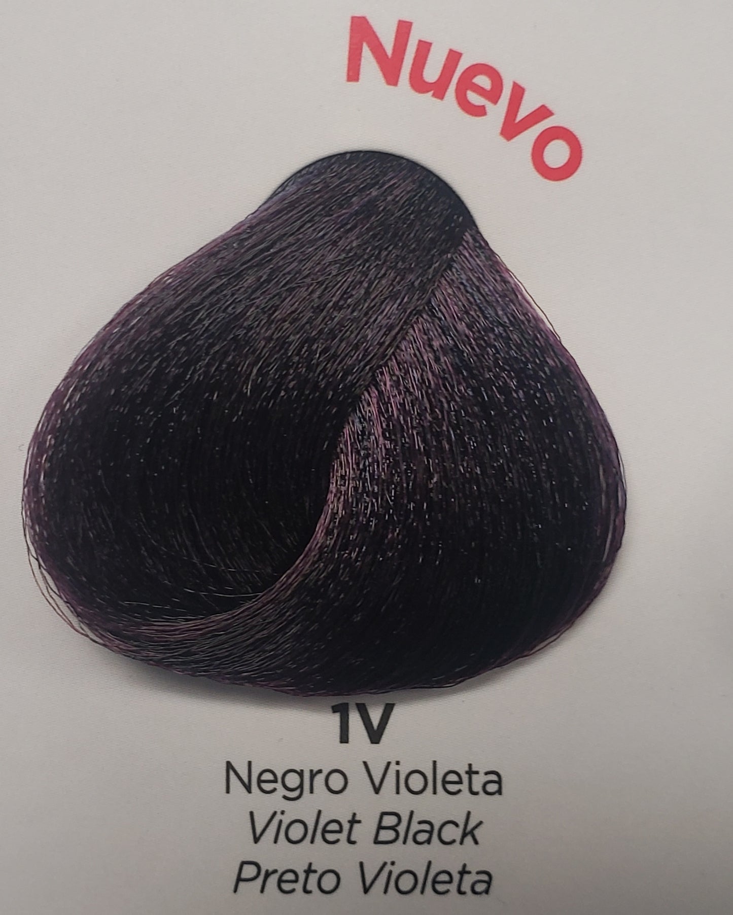KUUL PERMANENT HAIR COLOR NATURAL #1V VIOLET BLACK