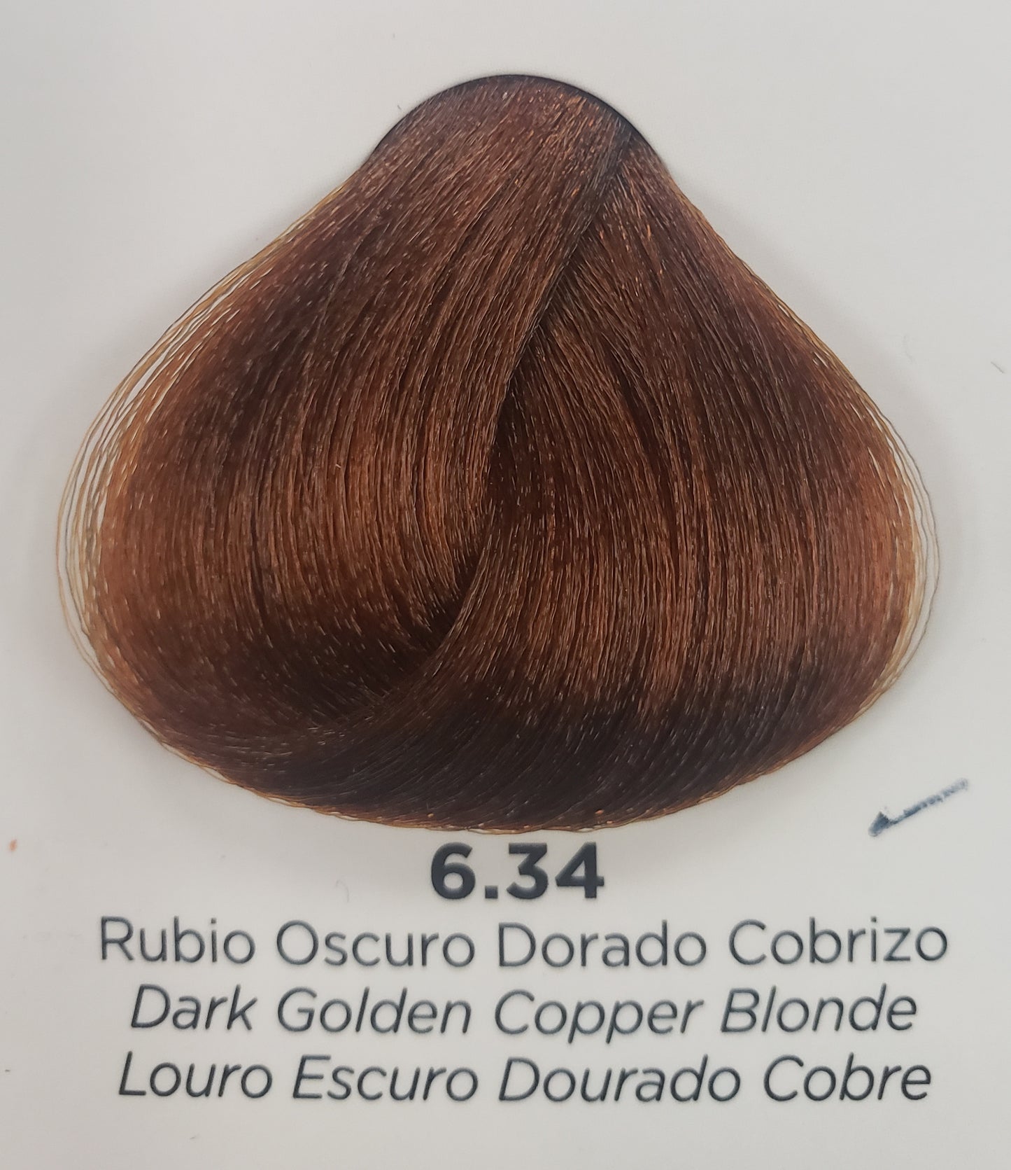 KUUL COLOR SYSTEM COPPER HAIR COLOR #6.34 DARK GOLDEN COPPER BLONDE