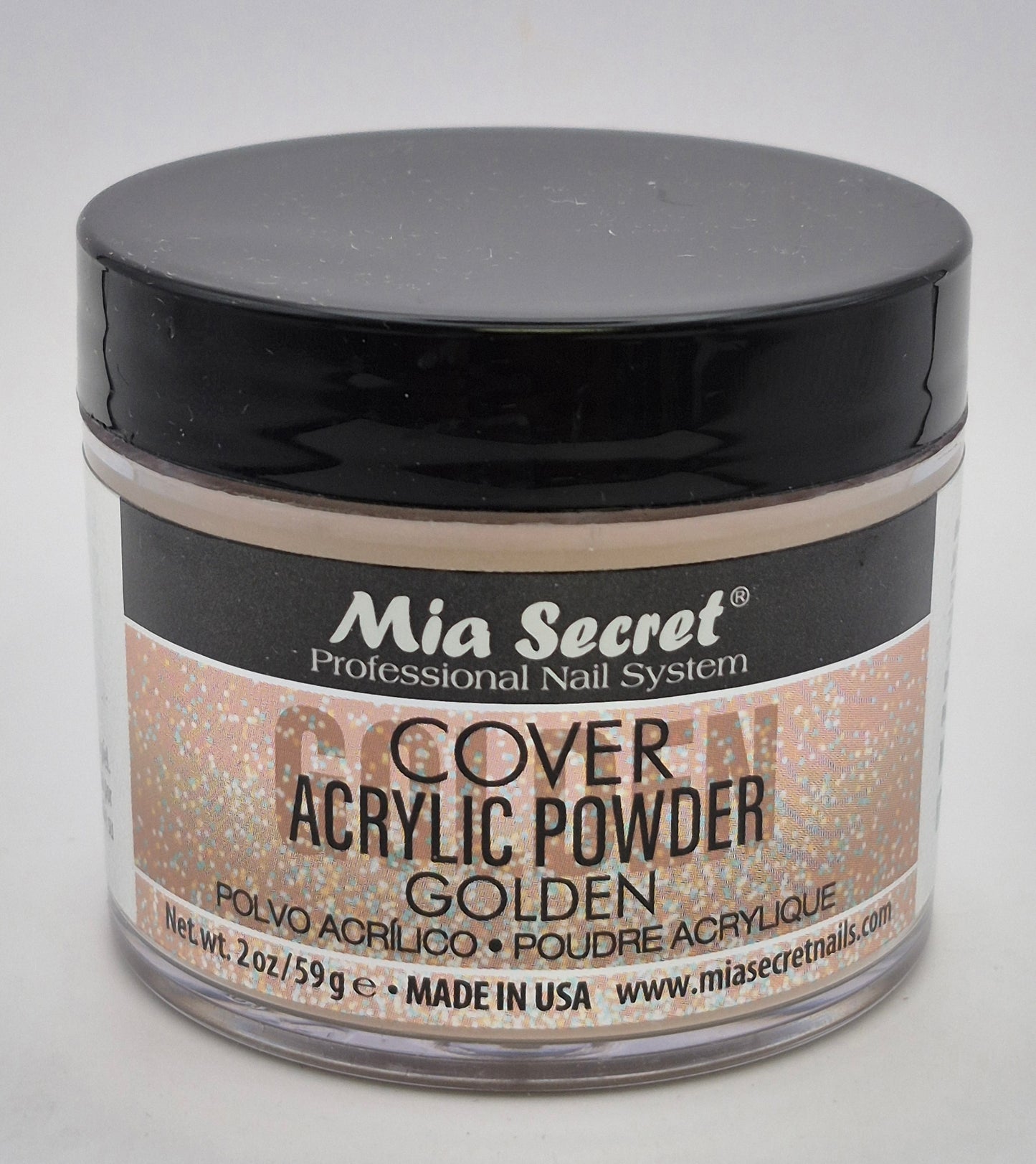 MIA SECRET ACRYLIC POWDER 2.OZ COVER GOLDEN