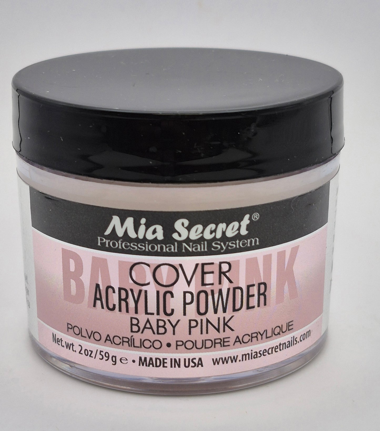 MIA SECRET ACRYLIC POWDER 2.OZ COVER BABY PINK