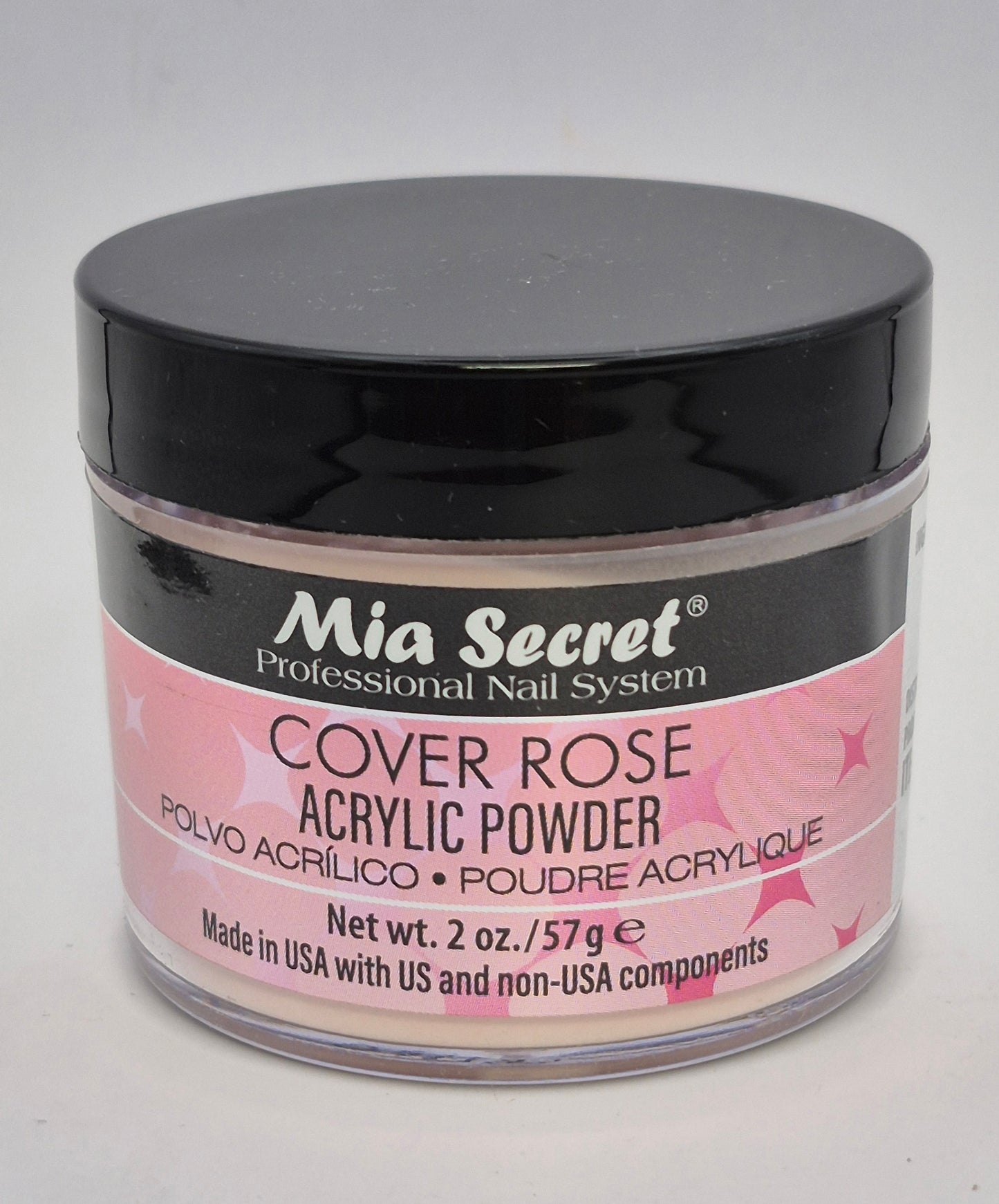 MIA SECRET ACRYLIC POWDER 2.OZ COVER ROSE