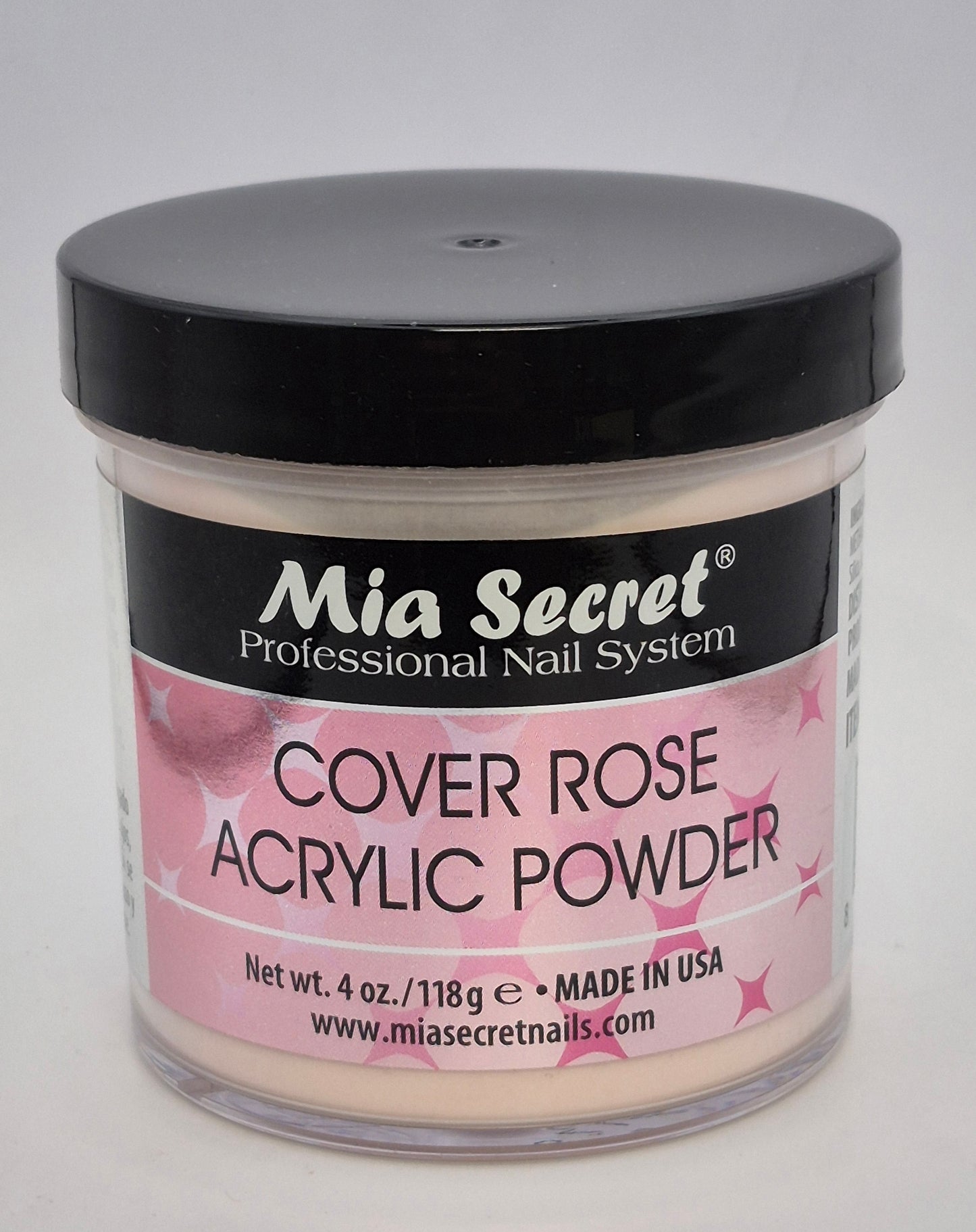 MIA SECRET ACRYLIC POWDER 4.OZ COVER ROSE