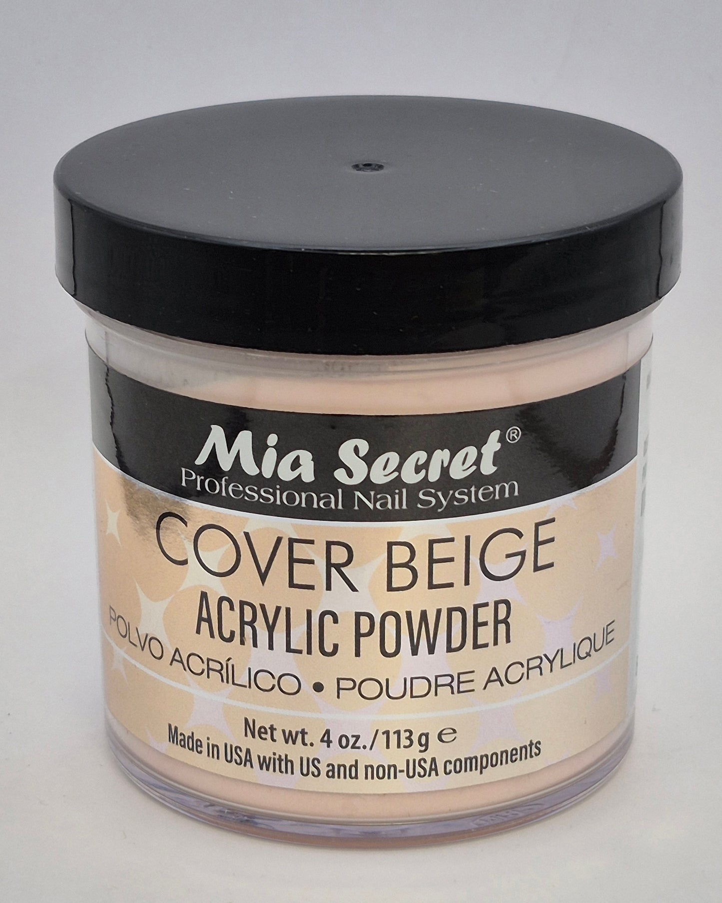 MIA SECRET ACRYLIC POWDER 4.OZ COVER BEIGE