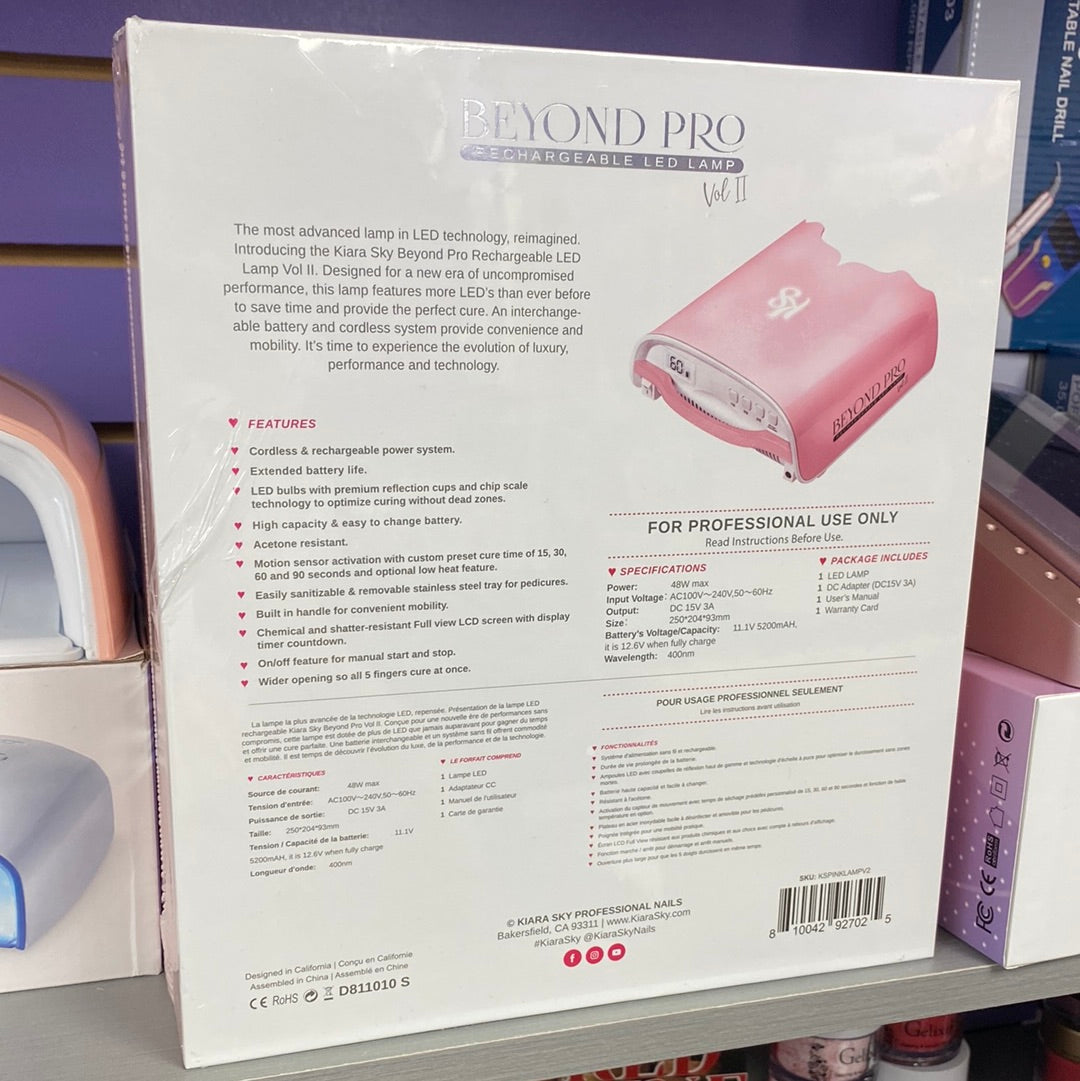 Kiara Sky Beyond Pro- Rechargeable LED Lamp Vol 2