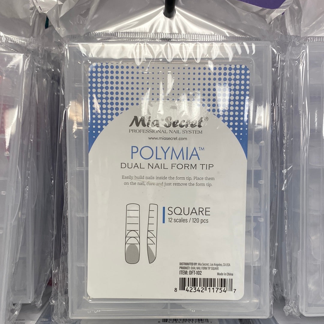 Mia Secret Polymia Dual Nail Form Tips (12 Scale, 120 PCs)