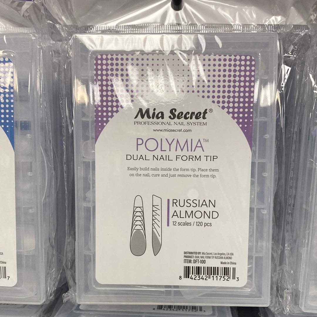 Mia Secret Polymia Dual Nail Form Tips (12 Scale, 120 PCs)