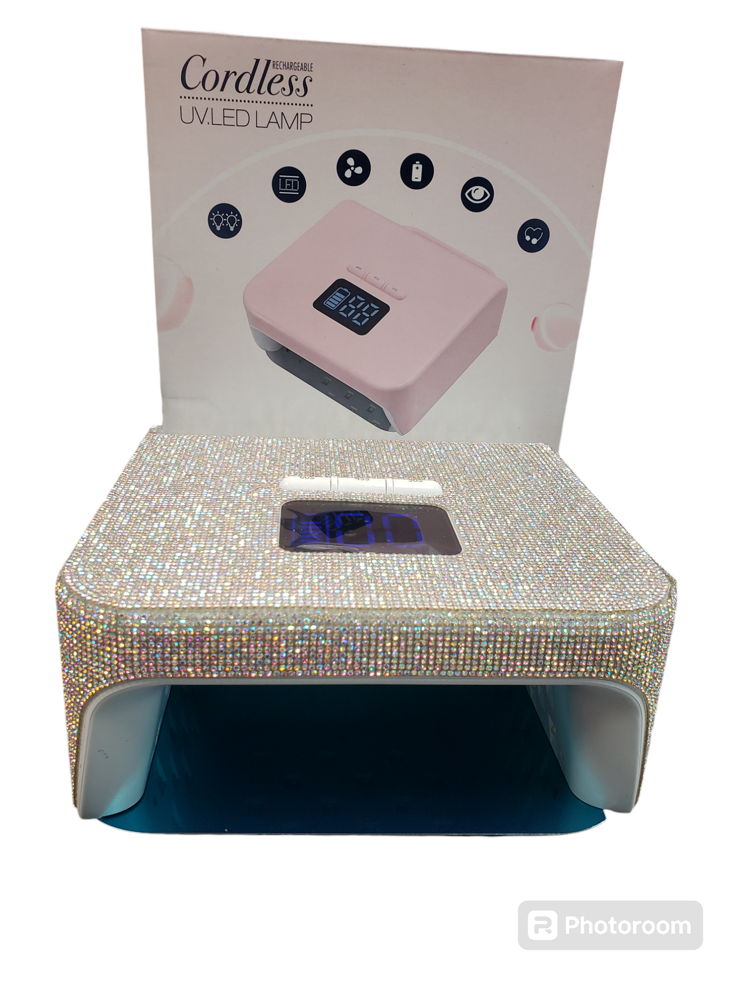RECHARGEABLE CORDLESS WIHT AB DIAMOND UV. LED LAMP 220W