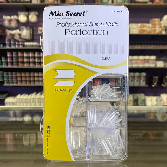 Mia Secret Perfection 500 Nail Tip Acrylic Box