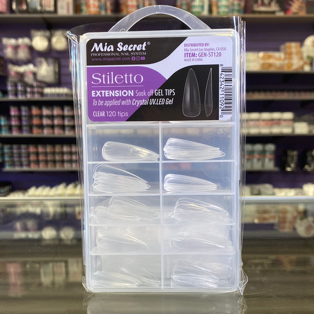 Mia Secret Clear Extension Soak Off Gel Tips