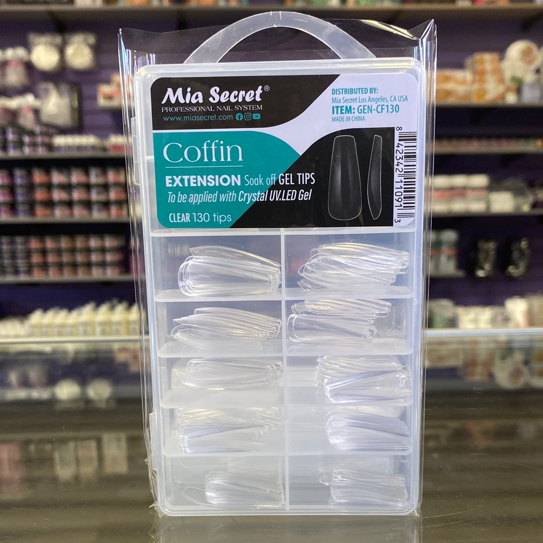 Mia Secret Clear Extension Soak Off Gel Tips