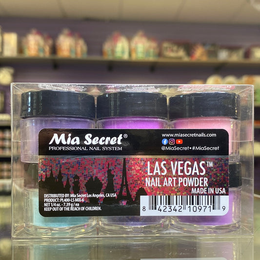 Mia Secret Las Vegas Nail Art Powder- 6 PCS