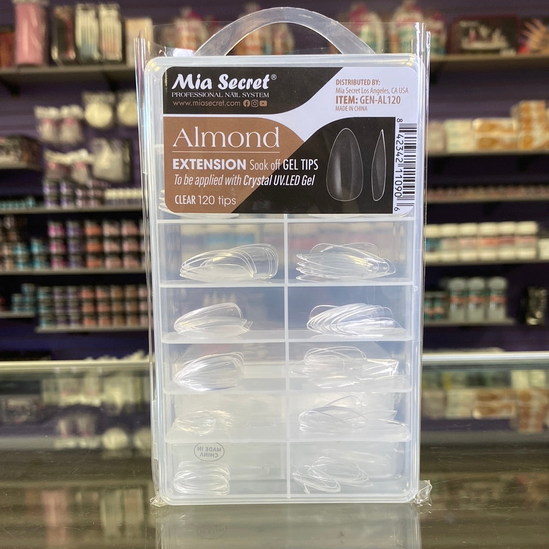 Mia Secret Clear Extension Soak Off Gel Tips