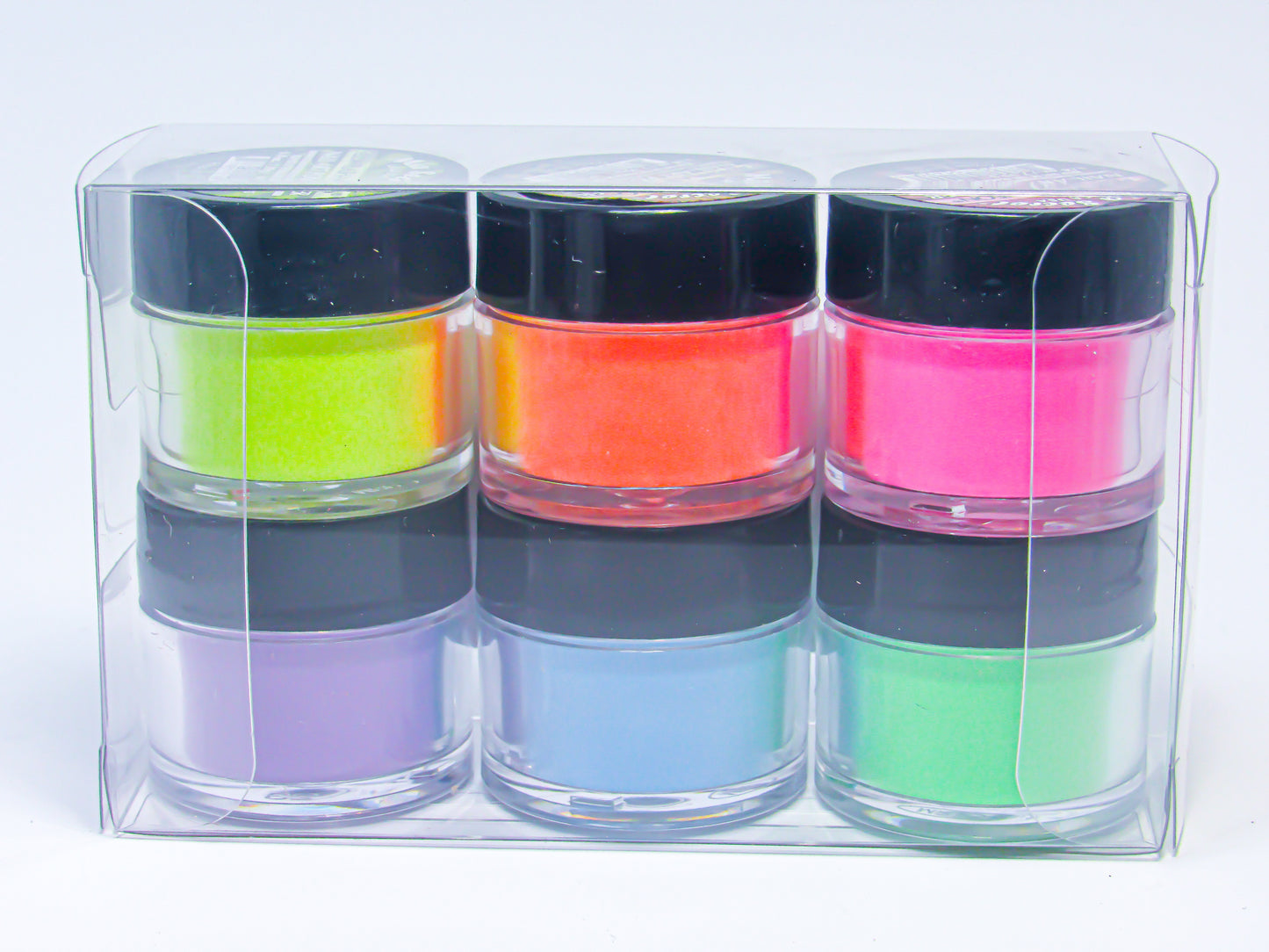 Mia Secret Flash Neon Nail Art Powder- 6 PCS