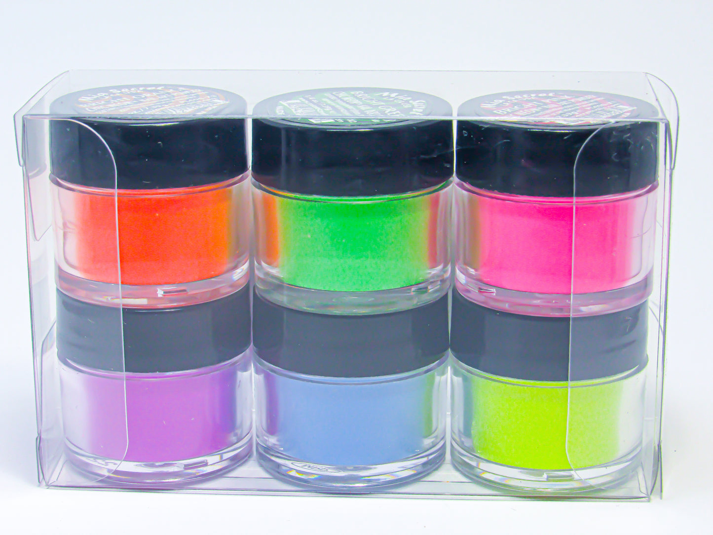 Mia Secret Chic Neon Nail Art Powder- 6 PCS