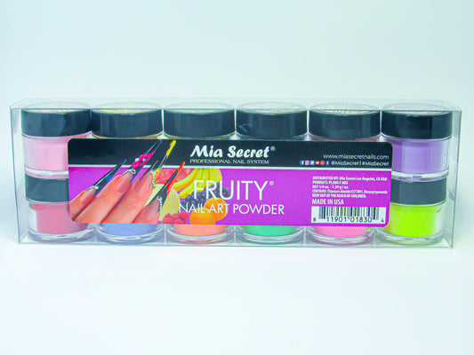 Mia Secret Fruity Nail Art Powder- 12 PCS