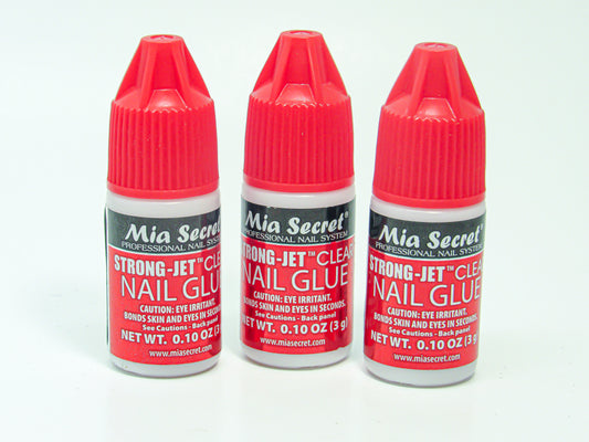 Mia Secret (3 Pcs.) Strong-Jet Clear Drop On Nail Glue 3g