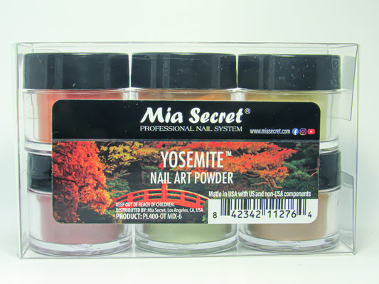 Mia Secret Yosemite Acrylic Nail Art Powder- 6 PCS