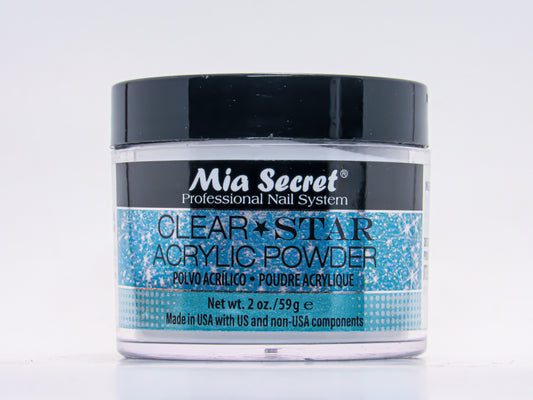 Mia Secret Clear Stars Acrylic Powder 2 oz