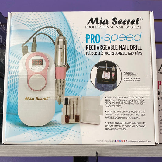 Mia Secret Pro-Speed Rechargeable Nail Drill- White/Pink