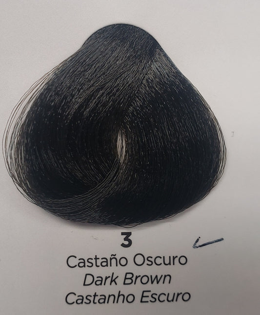 KUUL COLOR SYSTEM NATURAL HAIR COLOR #3 DARK BROWN