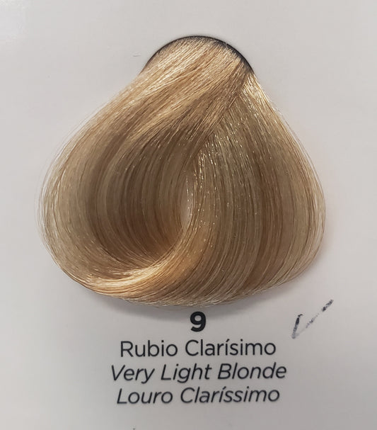 KUUL PERMANENT  IRIDESCENT HAIR COLOR #9 VERY LIGHT BLONDE