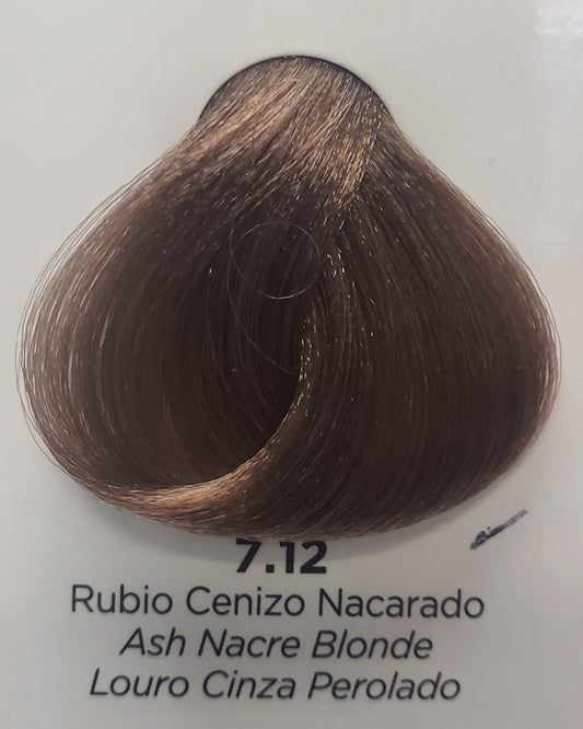 KUUL COLOR SYSTEM IRIDESCENT #7.12 ASH NACRE BLONDE