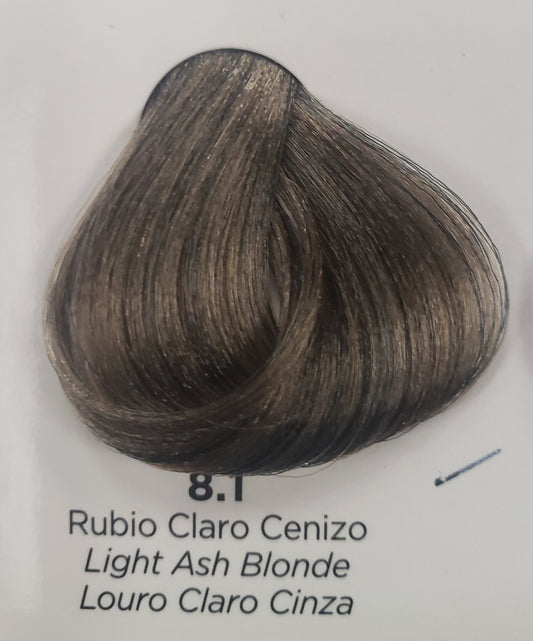 KUUL COLOR SYSTEM ANTICOPPER HAIR COLOR #8.1 LIGHT ASH BLONDE