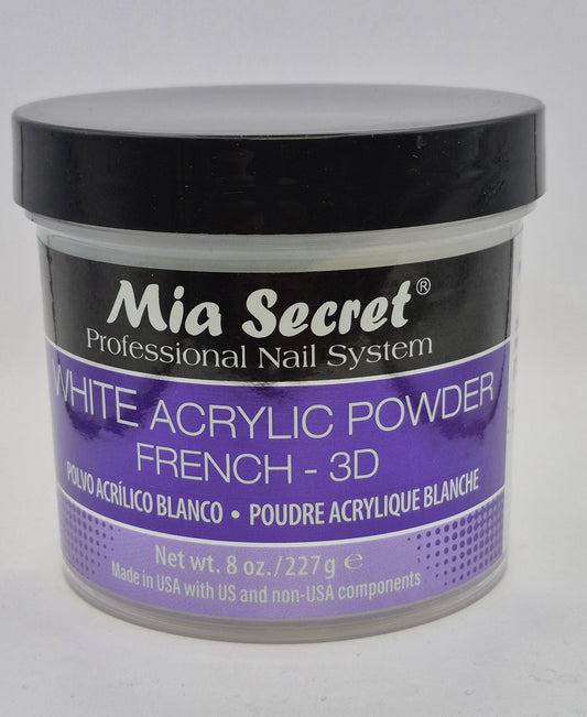 MIA SECRET ACRYLIC POWDER FRENCH-3D WHITE