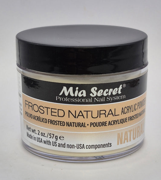 MIA SECRET ACRYLIC POWDER 2.OZ FROSTED NATURAL