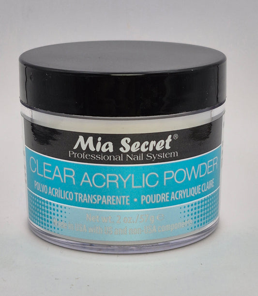 MIA SECRET ACRYLIC POWDER 2.OZ CLEAR