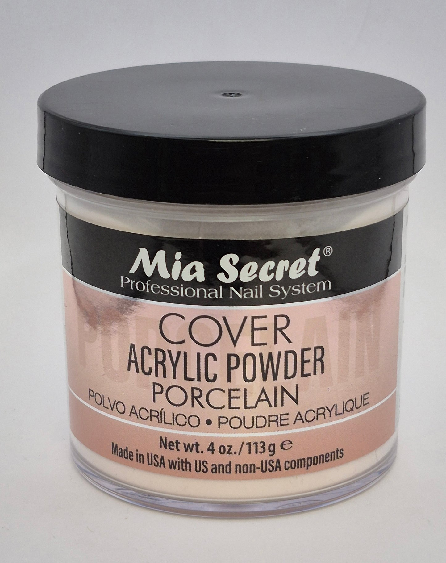MIA SECRET ACRYLIC POWDER 4.OZ COVER PORCELAIN