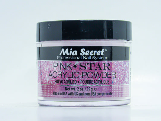 Mia Secret Pink Stars Acrylic Powders- 2 OZ