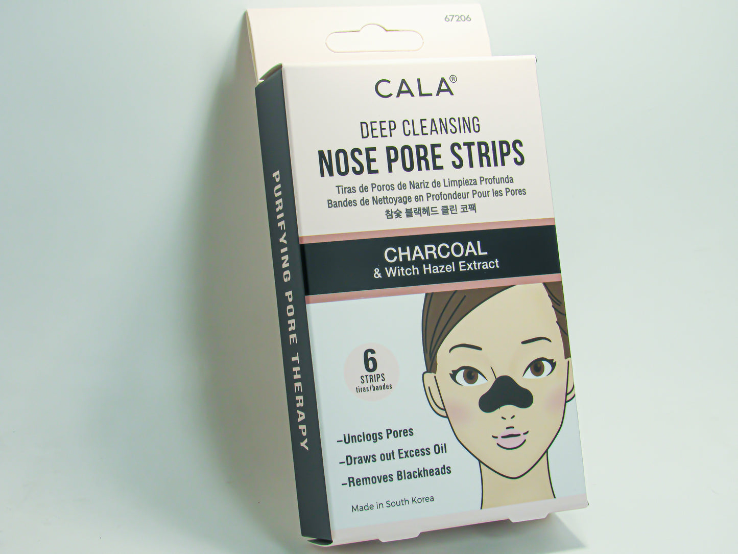 Cala Deep Cleansing Nose Pore Strips- Charcoal & Witch Hazel Extract