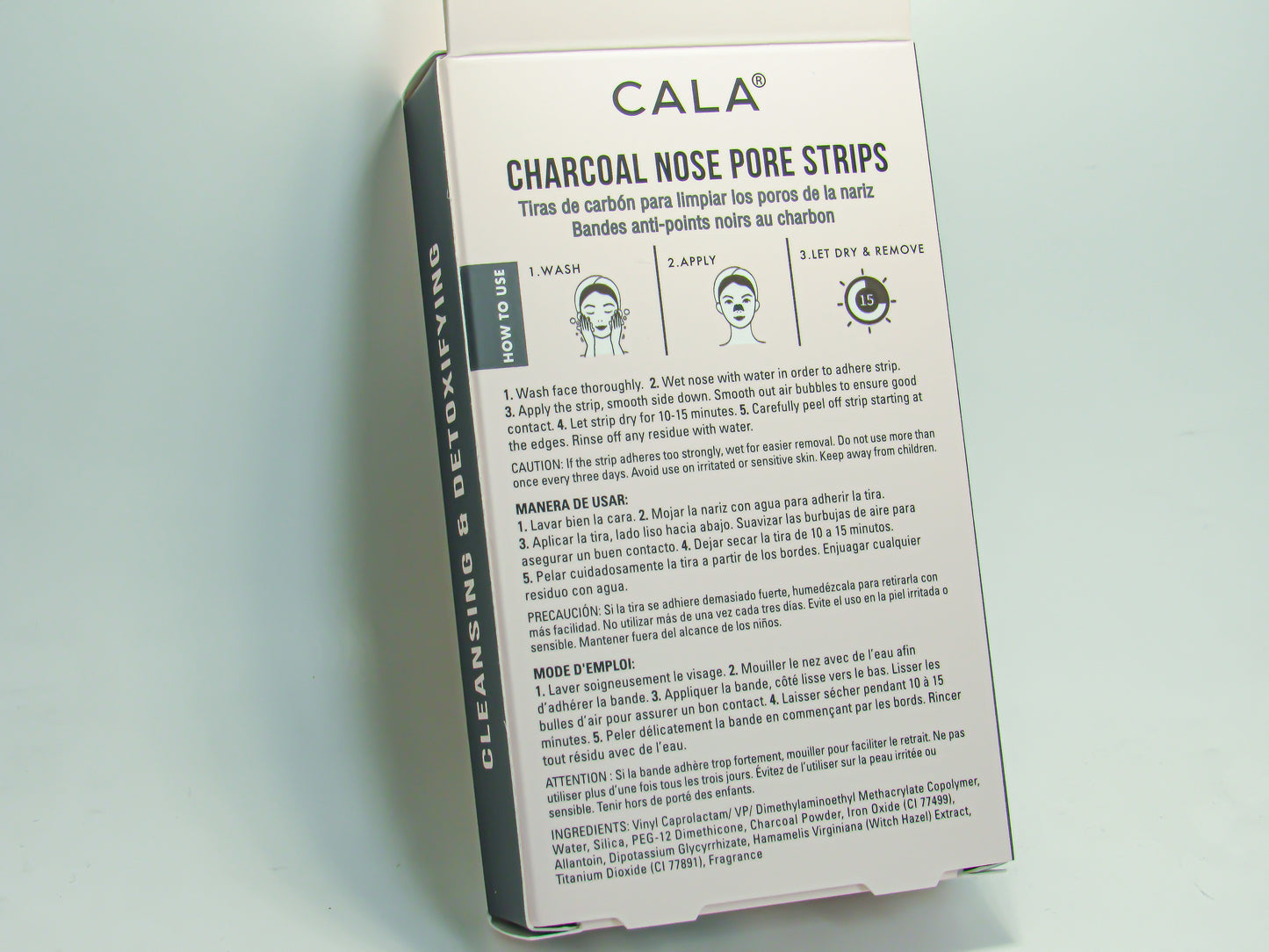 Cala Deep Cleansing Nose Pore Strips- Charcoal & Witch Hazel Extract