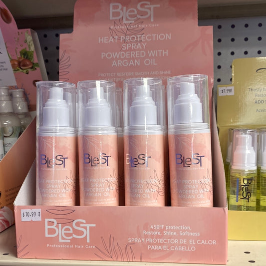 Blest Professional Hair Care Heat Protection Spray w/ Argan Oil 150mL